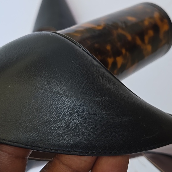 Deltan Black Heels Stylish Stilettos Block Heel Pump Sise 39 - Picture 12 of 12